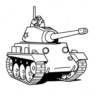 Pagina Para Colorir De Tanque Realista Da Segunda Guerra Mundial 20793-19252