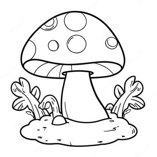 Pagina Para Colorir Do Cogumelo Do Mario 20822-19270