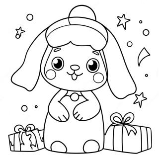 Pagina Para Colorir De Cinnamoroll Natal 20962-19384