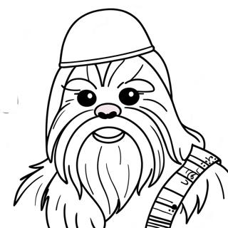 Pagina Para Colorir De Chewbacca Com Chapeu De Papai Noel 21003-19418