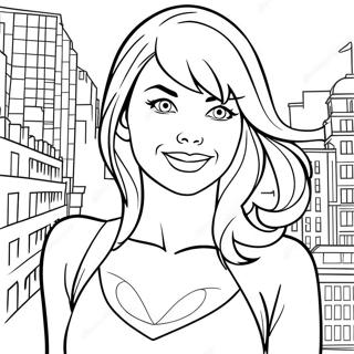 Gwen Stacy Páginas Para Colorir