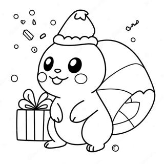 Pokemon De Natal Páginas Para Colorir