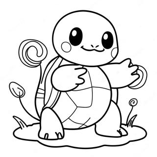 Squirtle Páginas Para Colorir