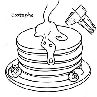 Pagina Para Colorir De Panquecas Do Ihop Com Xarope 21143-19525