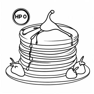 Pagina Para Colorir De Panquecas Do Ihop Com Xarope 21143-19527