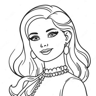 Pagina Para Colorir Da Barbie Retro Dos Anos 90 21162-19538