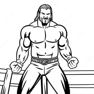 Pagina Para Colorir Pose De Acao De Superestrela Wwe 21223-19592