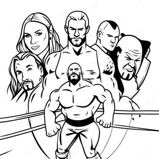 Pagina Para Colorir Dos Superstars Da Wwe Em Acao 21273-19631