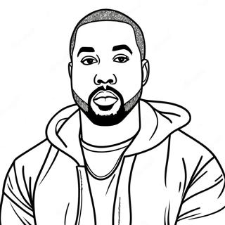 Pagina Para Colorir De Kanye West 21292-19643