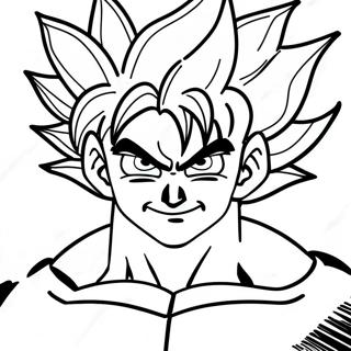 Pagina Para Colorir De Goku Super Saiyan Blue 21312-19660