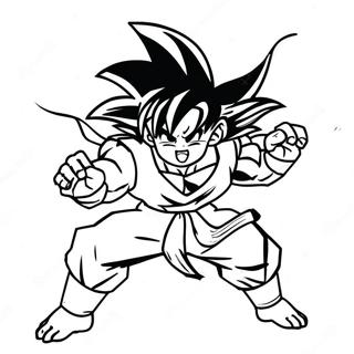 Pagina Para Colorir De Goku Em Pose De Batalha Epica 21313-19661