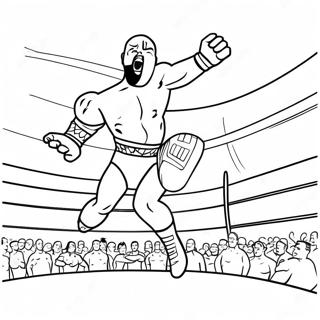 Pagina Para Colorir Do Lutador Da Wwe Pulando Sobre O Oponente 21323-19669