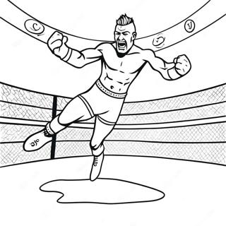 Pagina Para Colorir Do Lutador Da Wwe Pulando Sobre O Oponente 21323-19671