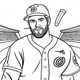 Pagina Para Colorir Do Bryce Harper 21352-19691