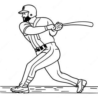 Pagina Para Colorir Do Bryce Harper Batendo Com O Bastao 21353-19693