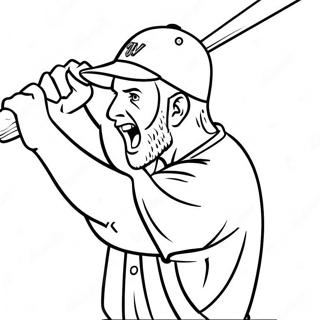 Pagina Para Colorir Do Bryce Harper Batendo Com O Bastao 21353-19695