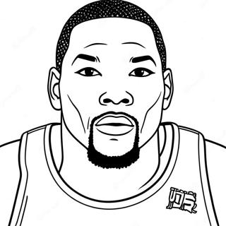 Kevin Durant Páginas Para Colorir