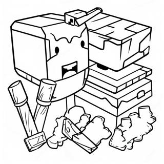 Pagina Para Colorir De Ferramentas Do Minecraft 21492-19946