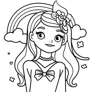 Pagina Para Colorir Da Bella Do Rainbow High 21502-19956