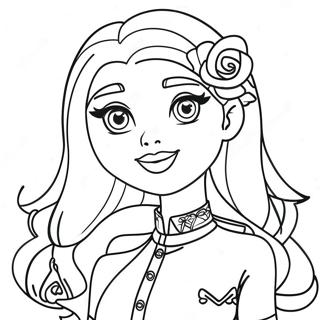 Pagina Para Colorir Da Bella Do Rainbow High Em Traje Estiloso 21503-19813