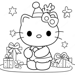 Pagina Para Colorir Da Hello Kitty No Natal 21522-19828