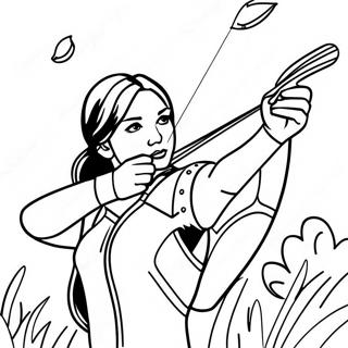 Pagina Para Colorir Da Katniss Everdeen Em Acao 21563-19864