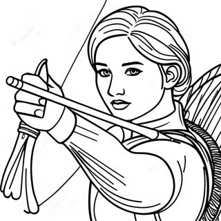 Pagina Para Colorir Da Katniss Everdeen Em Acao 21563-20007