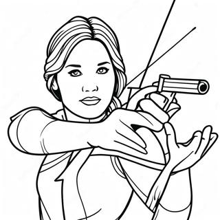 Pagina Para Colorir Da Katniss Everdeen Em Acao 21563-20008