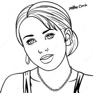 Pagina Para Colorir Da Miley Cyrus 21612-20043