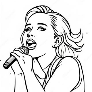 Pagina Para Colorir Da Miley Cyrus Cantando No Palco 21613-19901