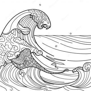 Pagina Para Colorir De Ondas Suaves Do Oceano 21733-20143