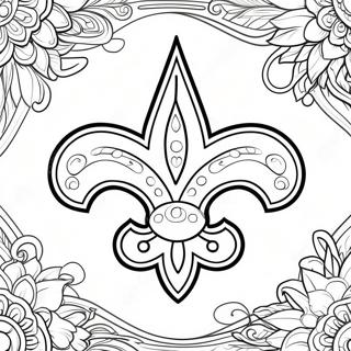 Pagina Para Colorir Logo Do New Orleans Saints 21832-20218