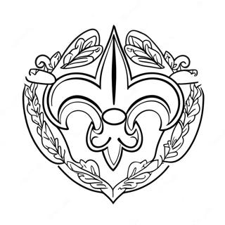 Pagina Para Colorir Logo Do New Orleans Saints 21832-20220