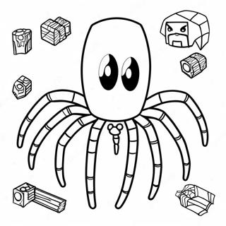 Pagina Para Colorir De Aranha Do Minecraft Assustadora 21863-20245