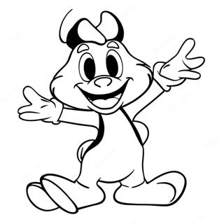 Yakko Warner Em Uma Posicao Engracada Pagina Para Colorir 21893-20269