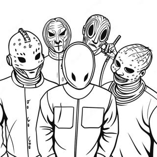 Pagina Para Colorir Dos Membros Da Banda Slipknot 21923-20293