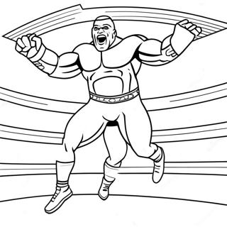 Pagina Para Colorir De Lutador Da Wwe Pulando Em Oponente 21943-20310