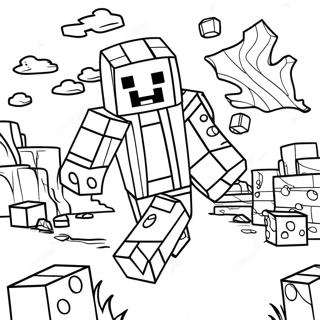 Pagina Para Colorir De Minecraft 21-19