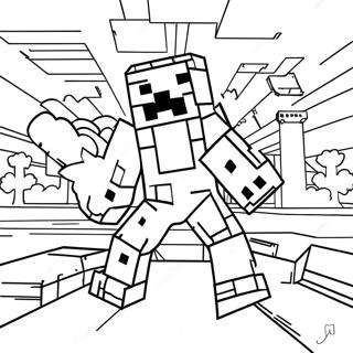 Pagina Para Colorir De Minecraft 21-20