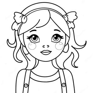 Pagina Para Colorir Menina Fofa Facil 22073-20403