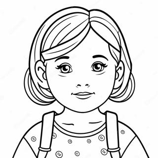 Pagina Para Colorir Menina Fofa Facil 22073-20404