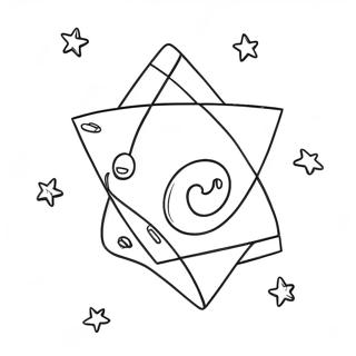 Pagina Para Colorir Dreidel Colorido Com Estrelas 22104-20430