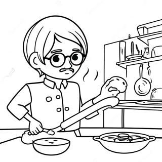 Sanji Cozinhando Refeicoes Deliciosas Pagina Para Colorir 22154-20471