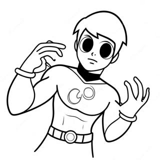 Danny Phantom Em Forma De Fantasma Pagina Para Colorir 22194-20501