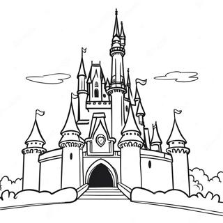 Castelo Da Disney Páginas Para Colorir