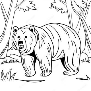 Urso Grizzly Pagina Para Colorir 22223-20522