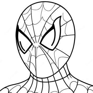 Pagina Para Colorir Do Rosto Do Homem Aranha 22263-20555