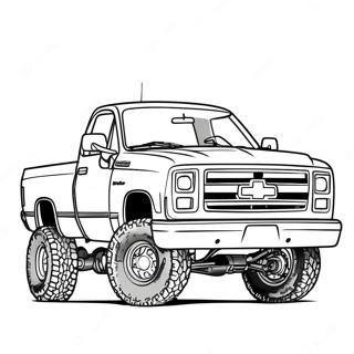 Pagina Para Colorir De Caminhao Chevy Elevado Personalizado 22294-20583