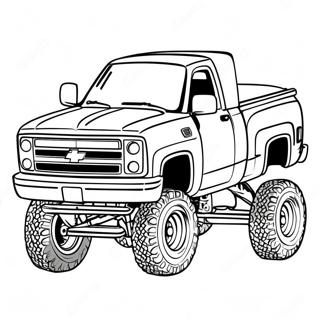 Pagina Para Colorir De Caminhao Chevy Elevado Personalizado 22294-20584