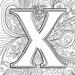 Pagina Para Colorir Da Letra X 22373-20642